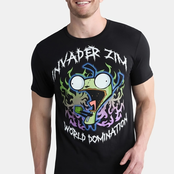 Invader Zim Black Graphic T-Shirt - Picture 4 of 4